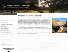 Tablet Screenshot of coopercommonshoa.org